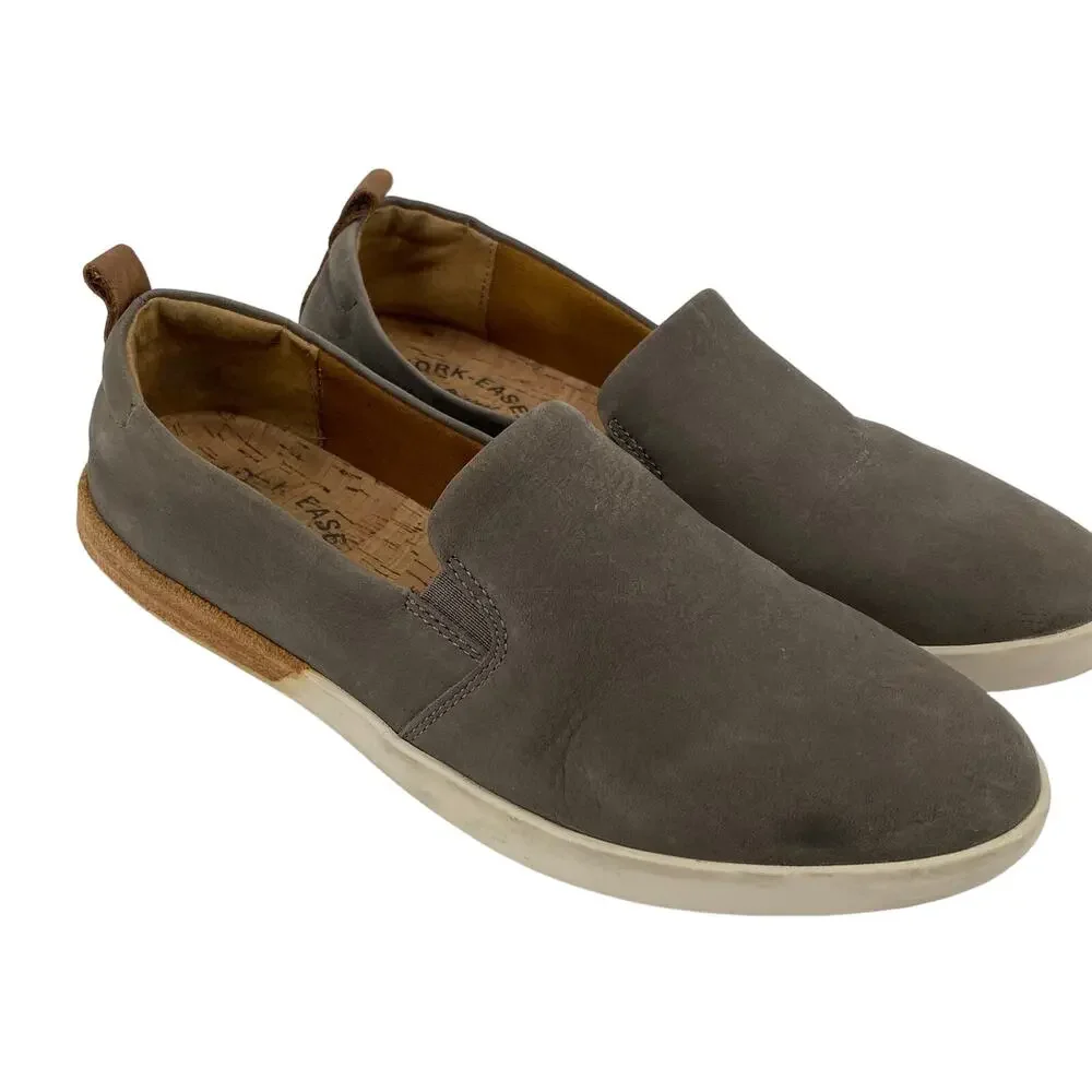Kork-Ease Peyton women 7.5 Gray Slip On leather Comfort loafer Shoes